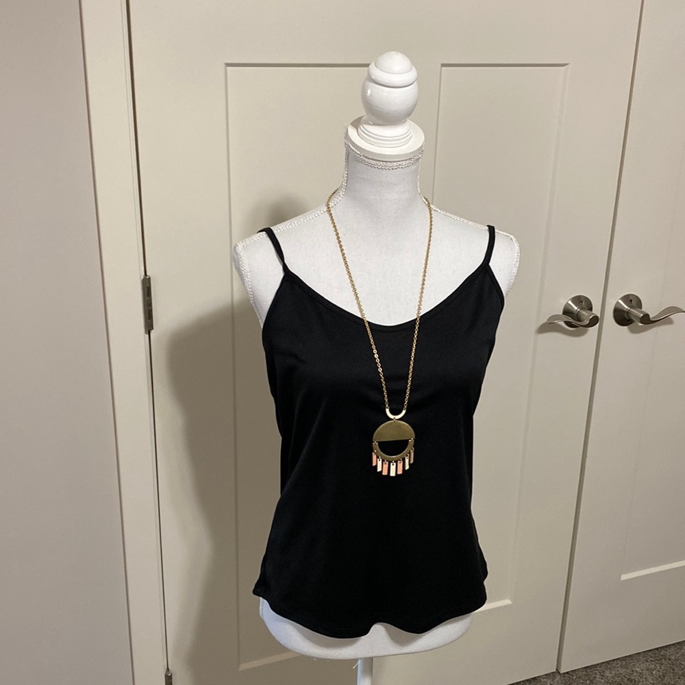 NWOT Worn Gold Tone, Blush & Cream Long Necklace!